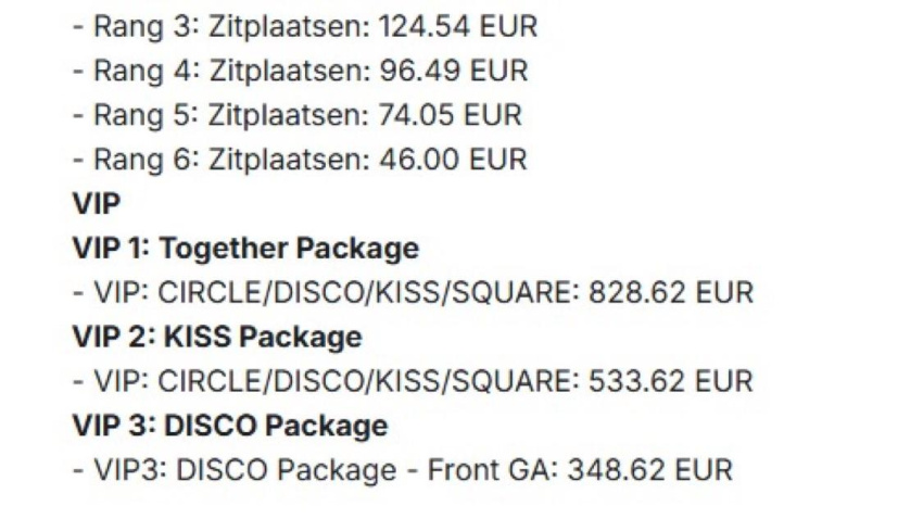 Rumores sobre los precios Ámsterdam
