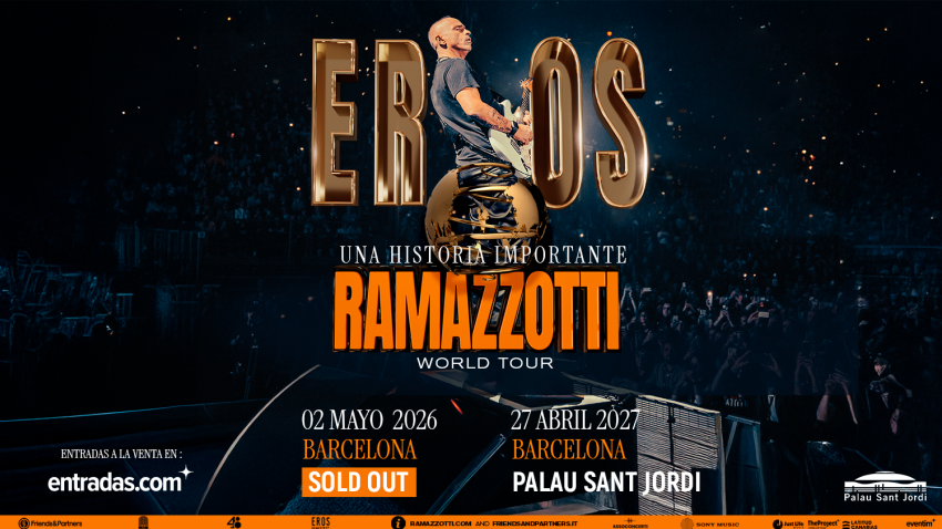 Eros Ramazzotti actuarà aquest dissabte al Palau Sant Jordi amb totes les entrades exhaurides des de fa mesos en una de les cites musicals més destacades de l’any a Barcelona