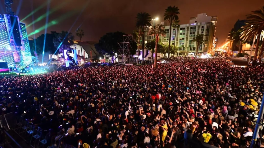 El fiestón de Marc Anthony en el Parque de Santa Catalina, en Las Palmas de Gran Canaria
