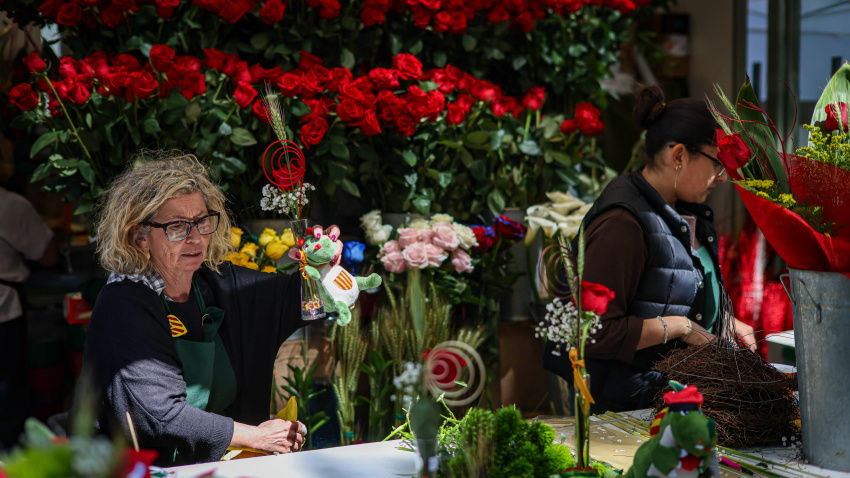 Parada de roses de Sant Jordi