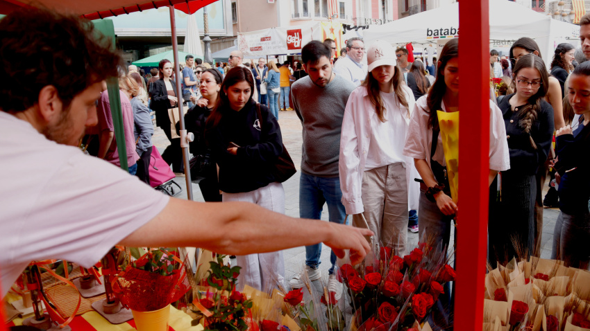Sant Jordi a la plaça Mercadal de Reus
