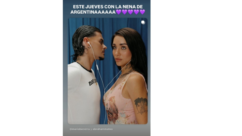 Anuncio del nuevo proyecto de Abraham Mateo a través de redes sociales