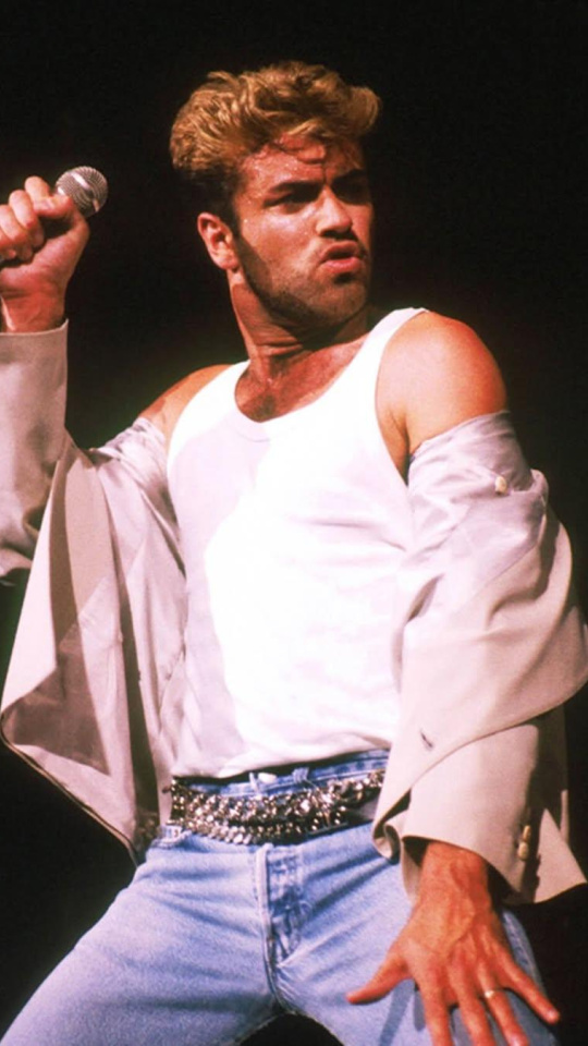 George Michaels en Osaka, Japón, durante 'The Faith Tour' en 1988