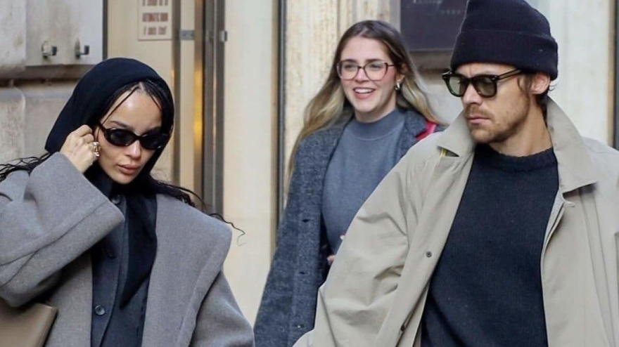Zoë Kravitz y Harry Styles, 2025