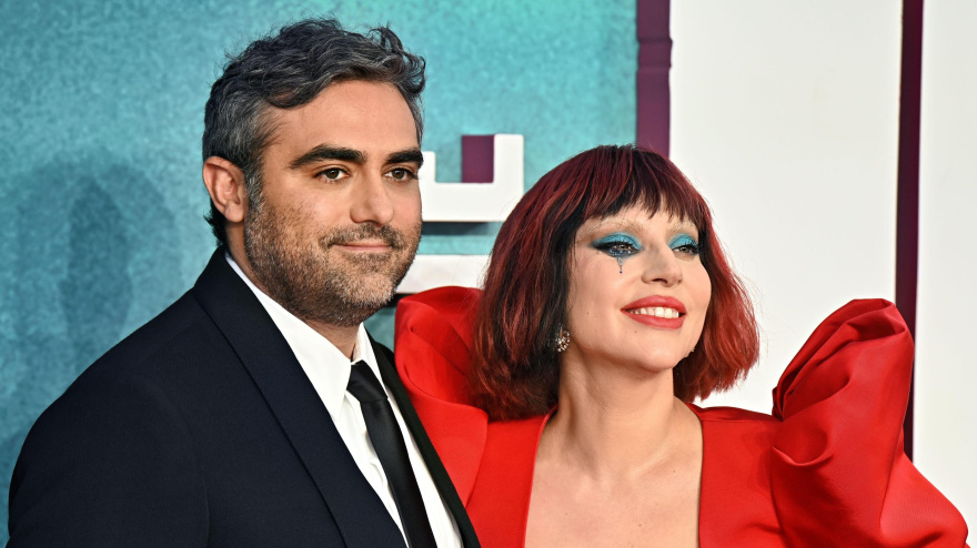 2Y6GG5G LONDON, UK. 25th Sep, 2024. Lady Gaga and Michael Polansky attends Joker: Folie A Deux UK Premiere at Cineworld Leicester Square in London, UK. (Photo by ???/See Li/Picture Capital) Credit: See Li/Picture Capital/Alamy Live News