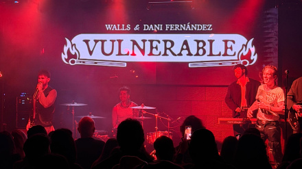 Walls y Dani Fernández presentando 'Vulnerable'