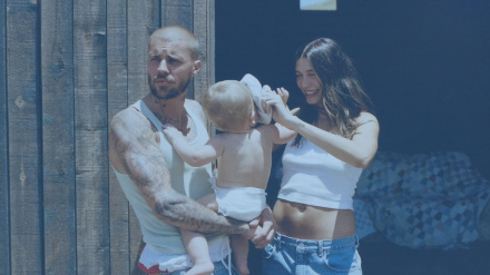 Justin Bieber junto a Hayley Bieber y el hijo que tienen en común, Jack