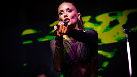 Lorena Gómez durante la presentación de su EP 'Era' en Madrid