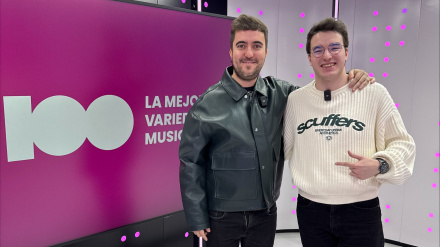 Beret en los estudios de CADENA 100