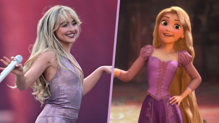 Sabrina Carpenter y Rapunzel