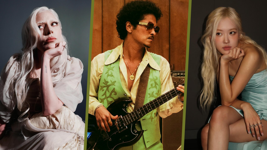 Bruno Mars, Lady Gaga y Rosé