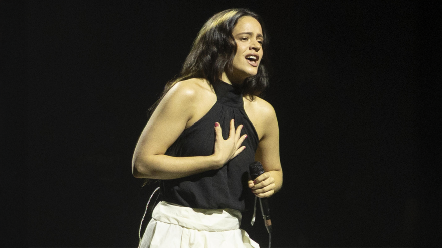 Rosalia, anoche en el concierto 'Act X Palestine celebrado en Barcelona