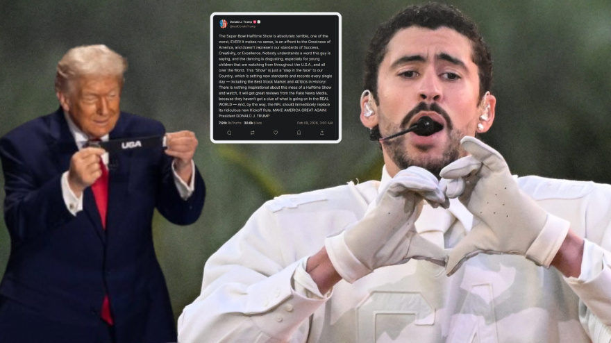 Donald Trump ataca a Bad Bunny tras su 'show' en la Super Bowl