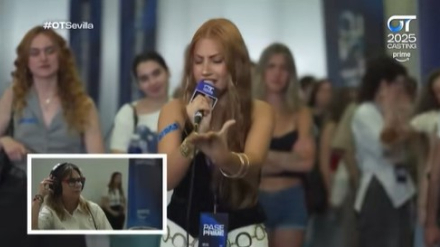 Lucycalys durante el 'casting' de 'OT' en el que fue rechazada