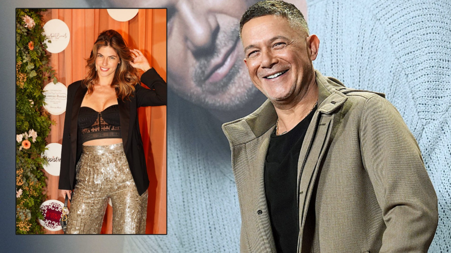Alejandro Sanz besa a Stephanie Cayo, entre bambalinas, dando por buenos los rumores