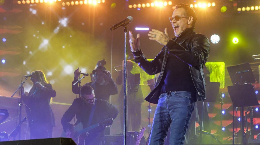 Marc Anthony durante su hitórico 'show' en Las Palmas de Gran Canaria