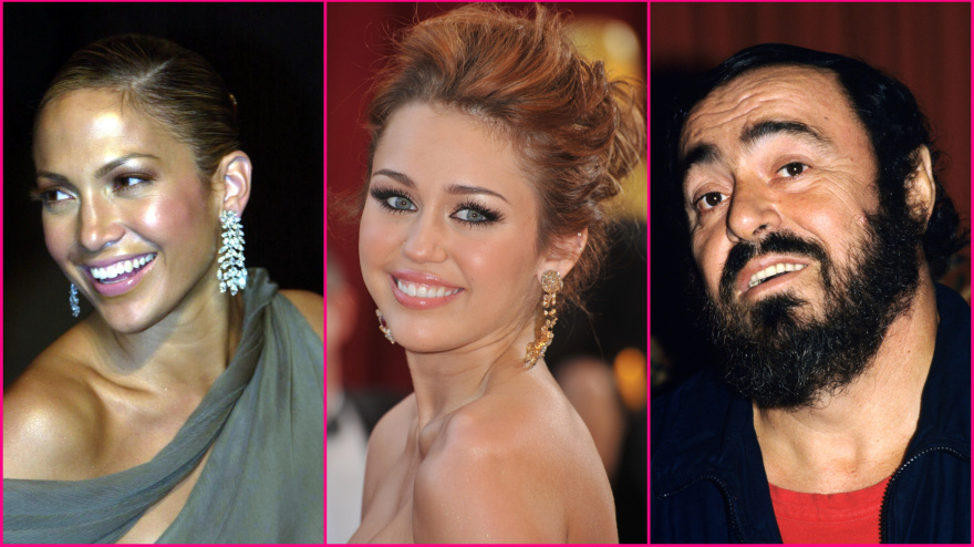 Jennifer Lopez / Miley Cyrus / Pavarotti