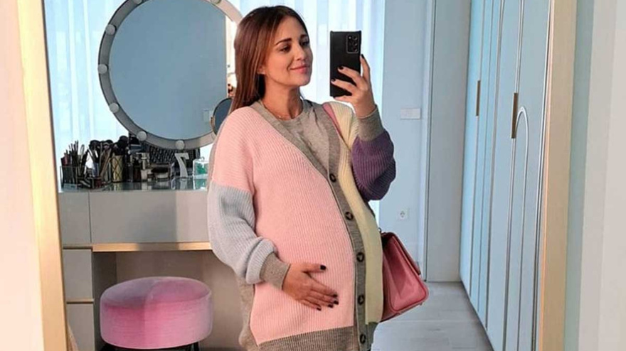 Paula Echevarría durante el embarazo de su hijo Miki