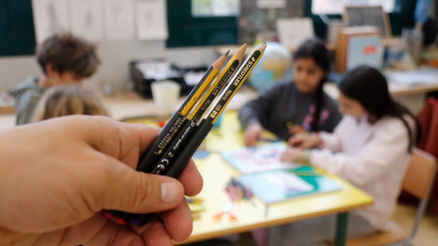 Tres aprollapis a l'escola de Bordils