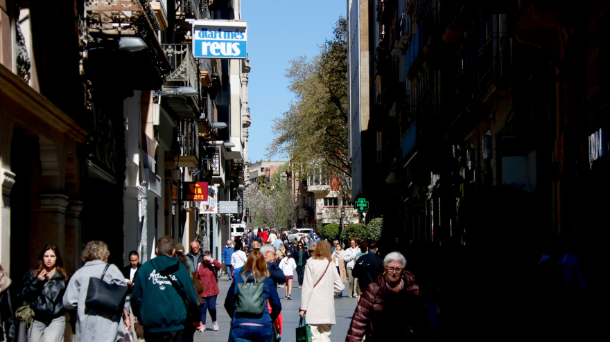 Carrer Llovera de Reus on s'estudia instal·lar un tendal