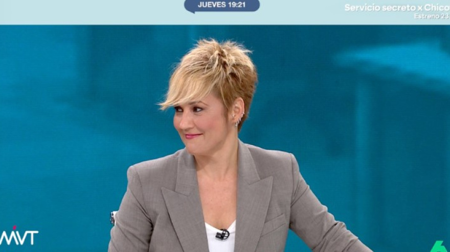 Cristina Pardo durante el anuncio de que deja LaSexta tras 20 años en la cadena