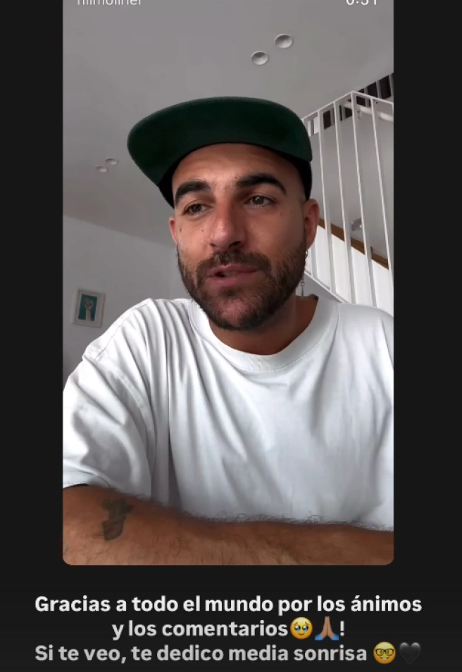 Nil Moliner en historias de Instagram