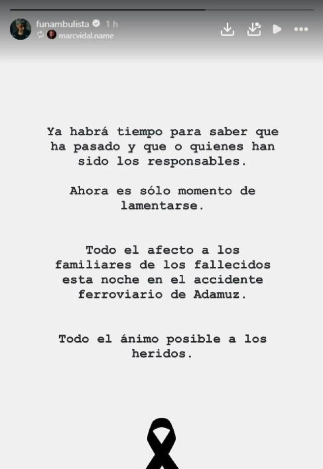 Funambulista, conmovido por el accidente mortal de tren en Córdoba