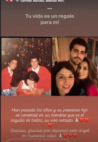 Paloma Cuevas y el mensaje de recuerdo a su hermano a través del hijo de este