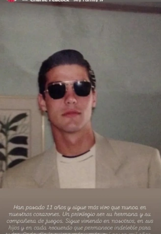 Paloma Cuevas y la foto con la que recuerda a su hermano en plenas Navidades