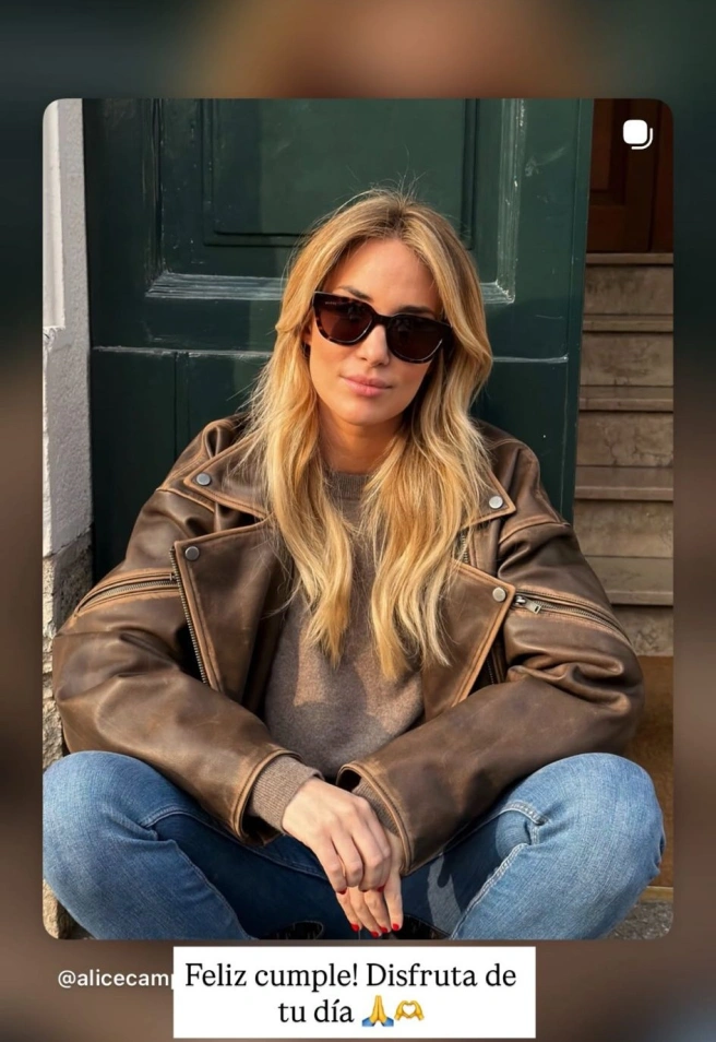 Álvaro Morata felicita, públicamente, a Alice Campello por su cumpleaños tras romper el matrimonio