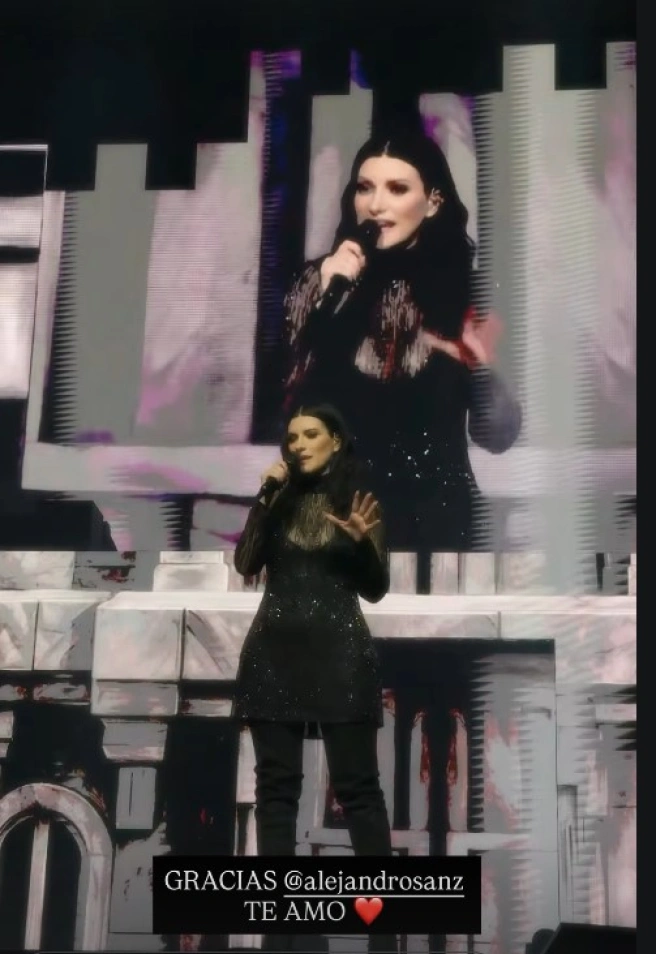 Laura Pausini agradece la sorpresa de Alejandro Sanz en Bogotá