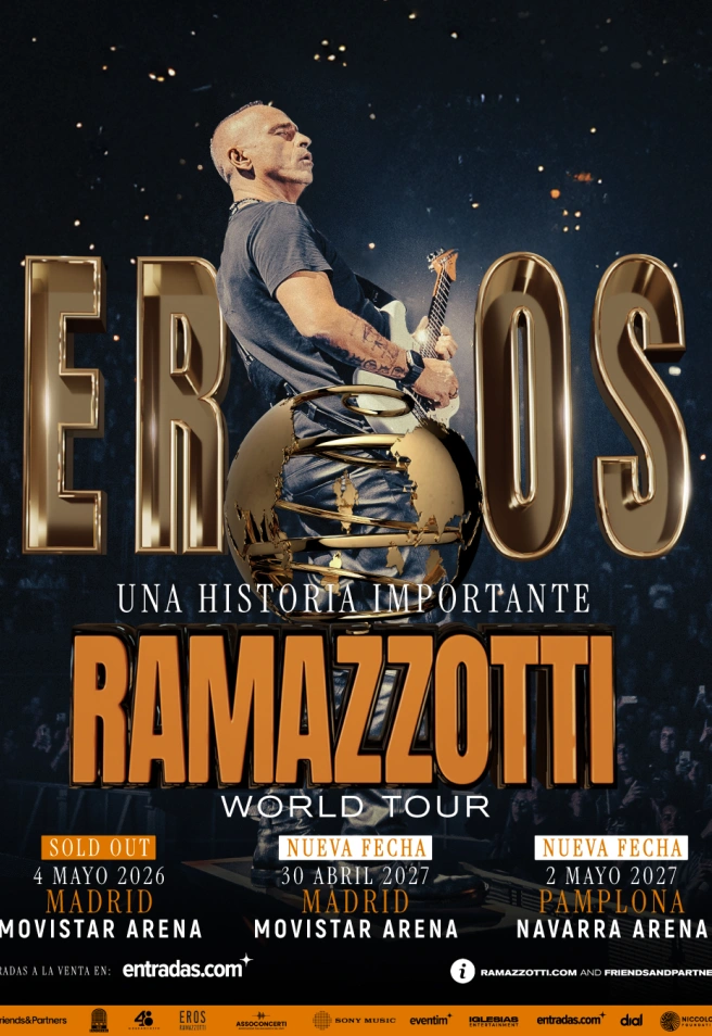 Eros Ramazotti y su triple cita con el público español