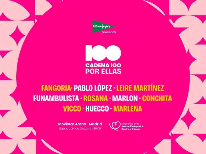 Cartel completo de CADNA 100 POR ELLAS 2026