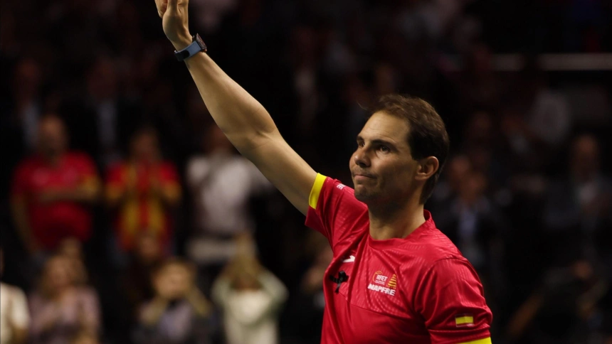 Rafa Nadal el día de su retirada