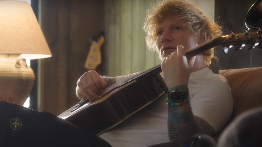Ed Sheeran en el 'behind the scenes' de 'Sapphire'
