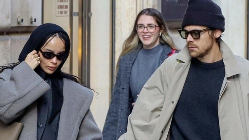 Zoë Kravitz y Harry Styles, 2025