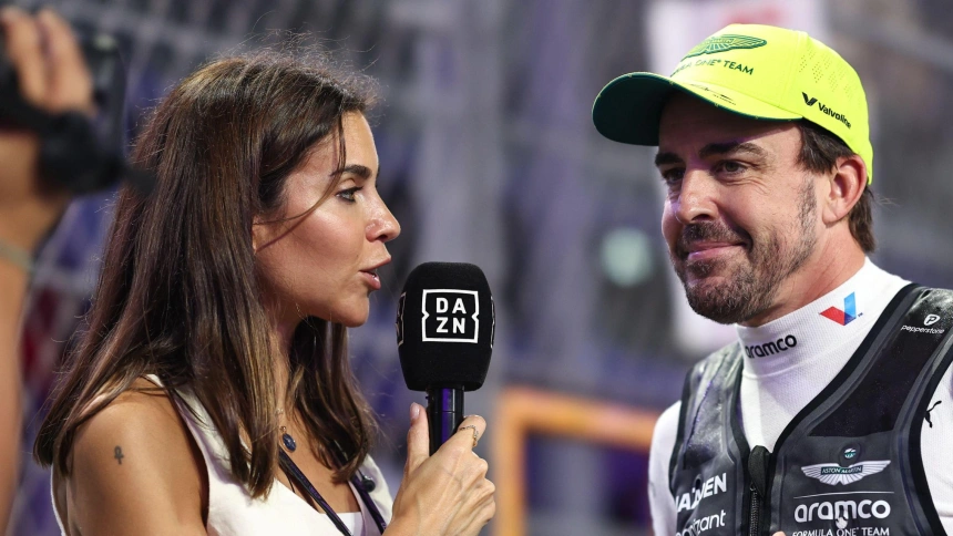 Melissa Jiménez y Fernando Alonso, abril 2025