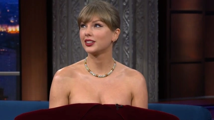 Taylor Swift en 'The Late Show with Stephen Colbert'